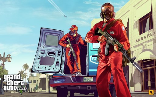 Grand Theft Auto V - Это первый официальный арт V